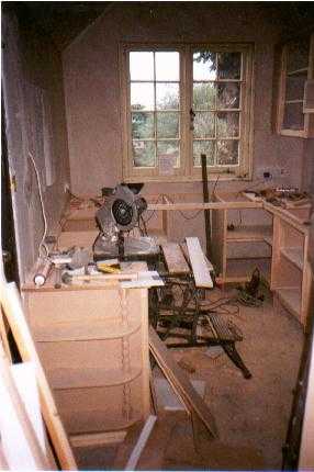 A country kitchen in progress